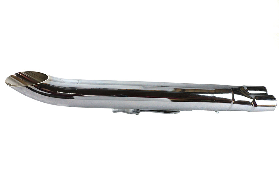 2:1 24 inch Collector Turn Out Muffler Chrome