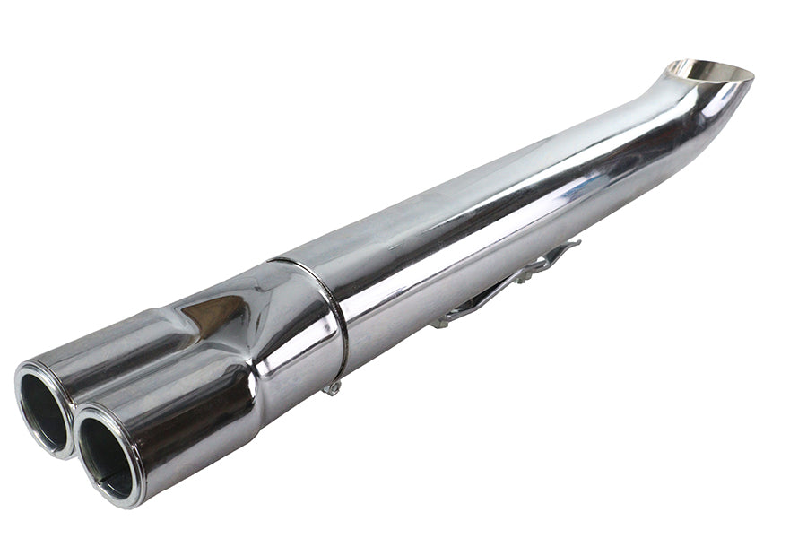 2:1 24 inch Collector Turn Out Muffler Chrome