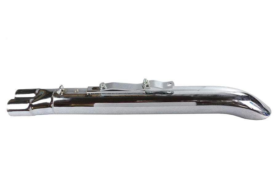 2:1 24 inch Collector Turn Out Muffler Chrome