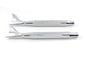 Chrome Tapered Fishtail Muffler Set 27 inch