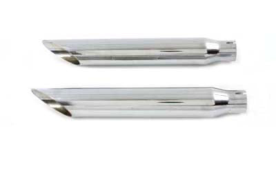 16-1/2 inch Baloney Slice Slip On Muffler Chrome