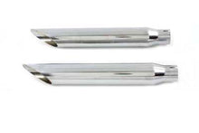 Load image into Gallery viewer, 16-1/2 inch Baloney Slice Slip On Muffler Chrome