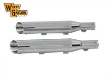 Load image into Gallery viewer, Wyatt Gatling Side Slash Slip-On Muffler Set Chrome
