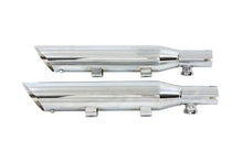 Load image into Gallery viewer, Wyatt Gatling Down Slash Slip-On Muffler Set Chrome