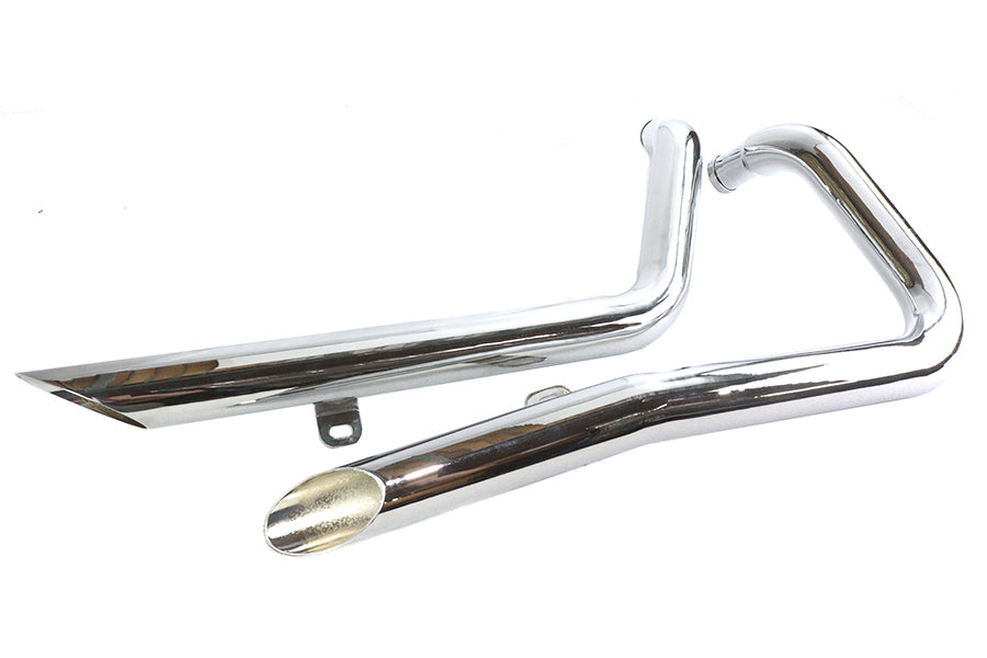 Exhaust Drag Pipe Set Side Slash Style