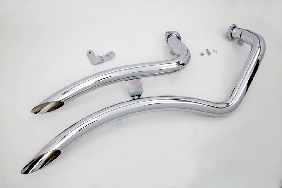 Exhaust Drag Pipe Set Curvado