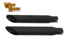 Load image into Gallery viewer, Wyatt Gatling Black Slash Slip-On Muffler Set