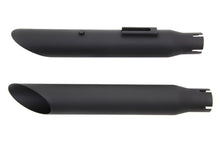 Load image into Gallery viewer, Wyatt Gatling Black Slash Slip-On Muffler Set