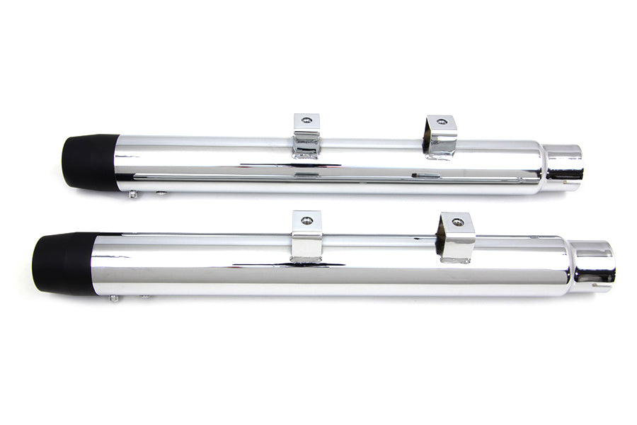 2-1/4 inch Diameter Chrome Straight Muffler Set