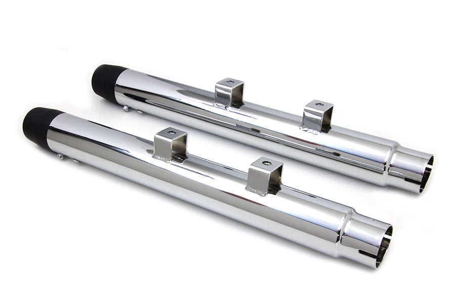 2-1/4 inch Diameter Chrome Straight Muffler Set
