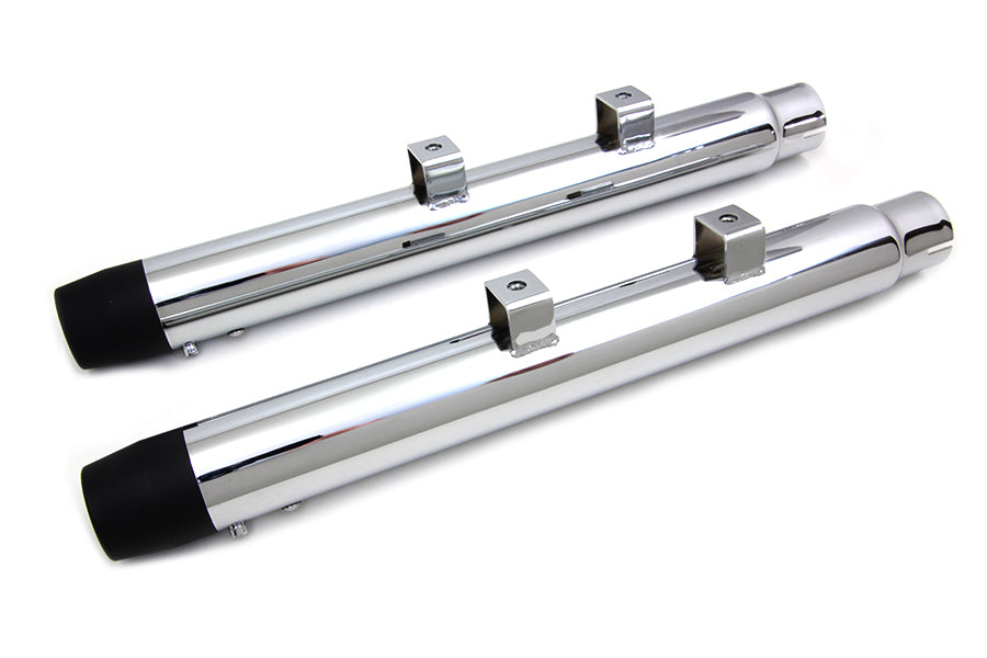 2-1/4 inch Diameter Chrome Straight Muffler Set
