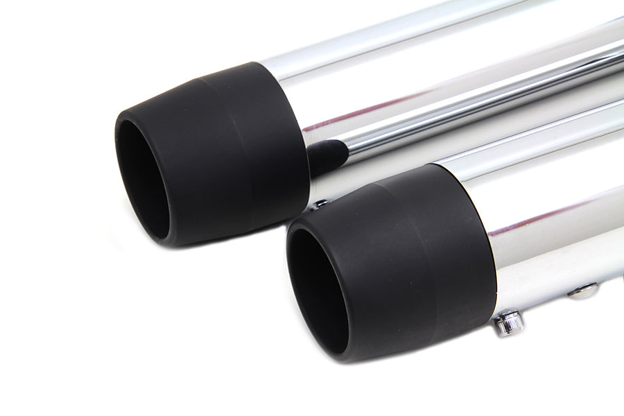 2-1/4 inch Diameter Chrome Straight Muffler Set