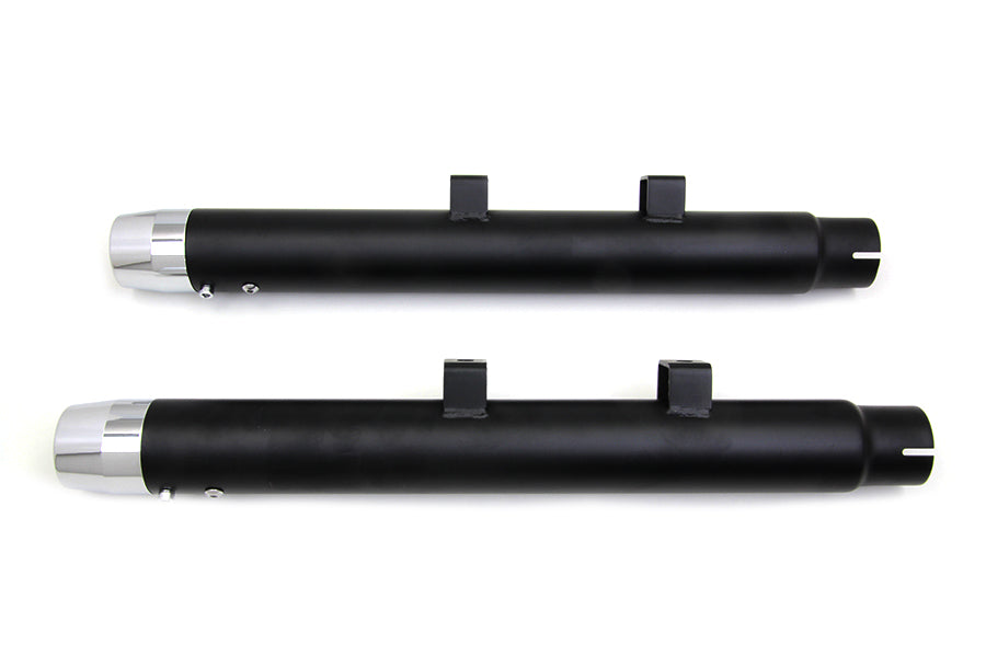 2-1/4 inch Diameter Black Straight Muffler Set