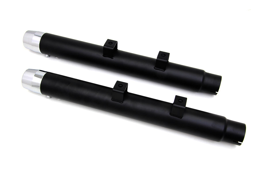 2-1/4 inch Diameter Black Straight Muffler Set