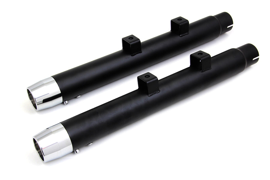 2-1/4 inch Diameter Black Straight Muffler Set
