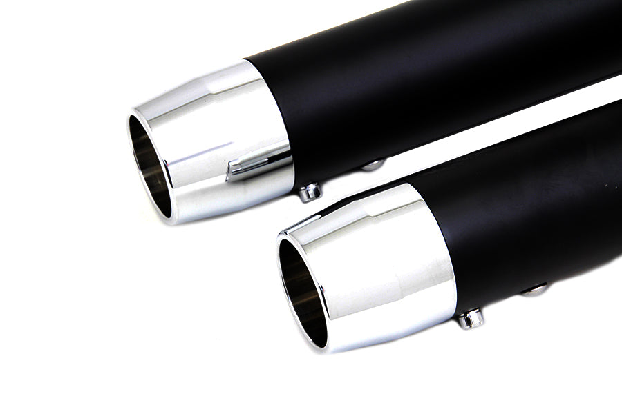 2-1/4 inch Diameter Black Straight Muffler Set