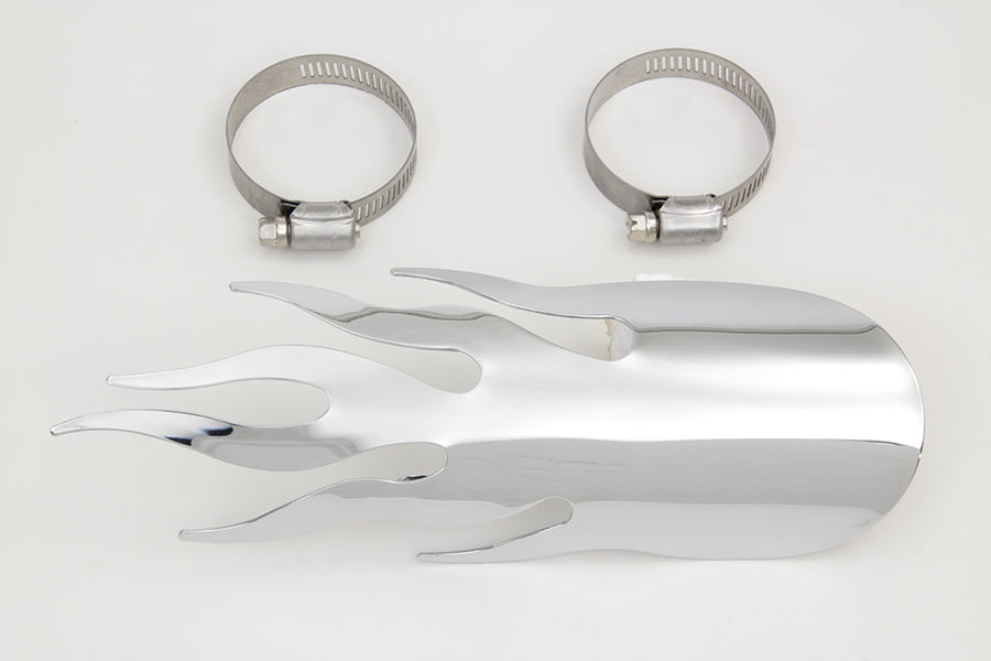 Chrome Flame Heat Shield
