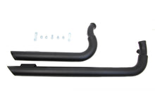 Load image into Gallery viewer, Wyatt Gatling Exhaust Drag Pipe Set Slash Cut Black