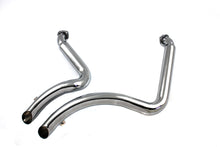 Load image into Gallery viewer, Exhaust Drag Pipe Set Straight Cut Chrome