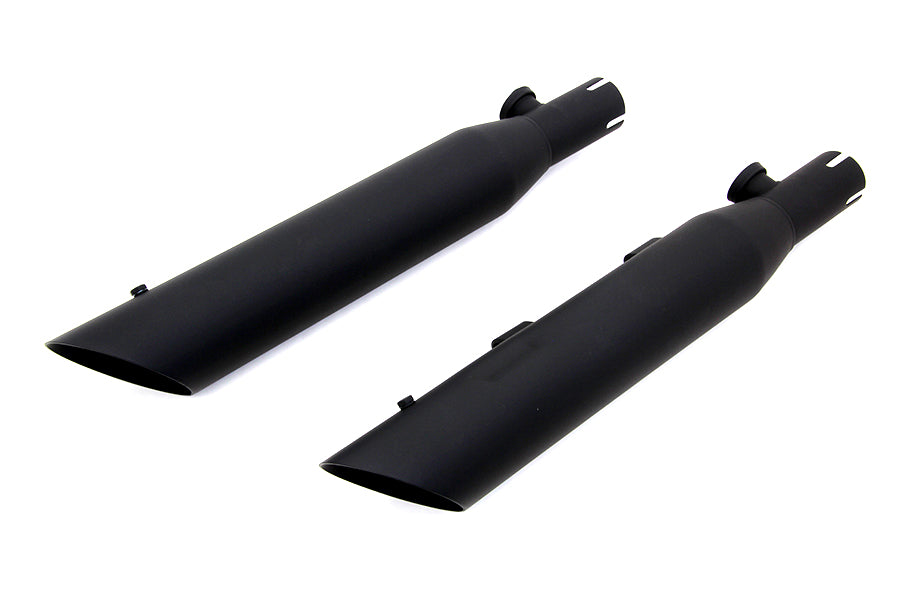 Wyatt Gatling Side Slash Slip-On Muffler Set Black