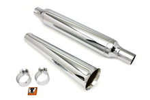 Load image into Gallery viewer, Chrome Muffler with Megaphone Tip