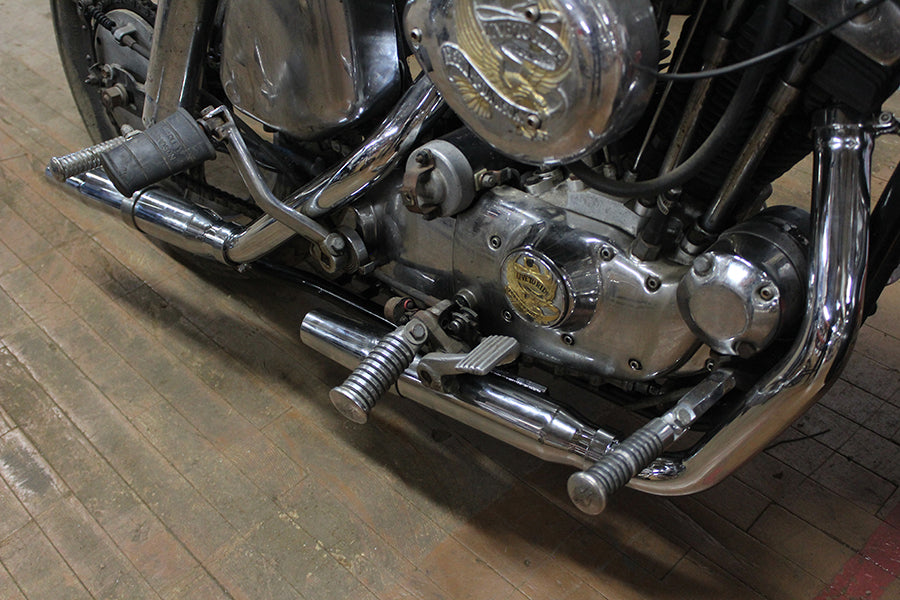 Tapered Muffler Exhaust Kit Chrome