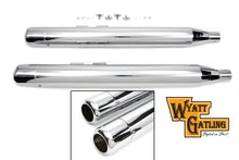 Load image into Gallery viewer, Wyatt Gatling Muffler Set With Chrome Hollow Point End Tips