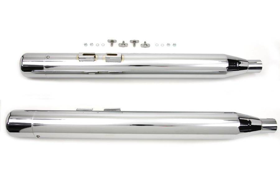 Wyatt Gatling Muffler Set With Chrome Hollow Point End Tips