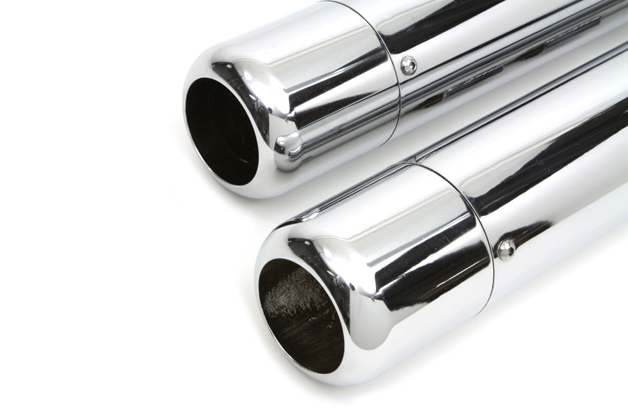Wyatt Gatling Muffler Set With Chrome Hollow Point End Tips