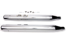 Load image into Gallery viewer, Wyatt Gatling Muffler Set With Chrome Hollow Point End Tips