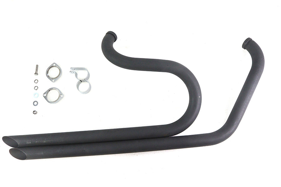 Side By Side Drag Pipe Set Black