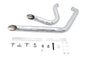 Stacked Short Goose Style Drag Pipe Set Chrome
