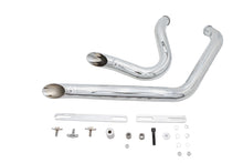 Load image into Gallery viewer, Stacked Short Goose Style Drag Pipe Set Chrome