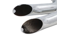 Load image into Gallery viewer, Stacked Short Goose Style Drag Pipe Set Chrome