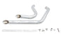 Stacked Short Goose Style Drag Pipe Set Chrome