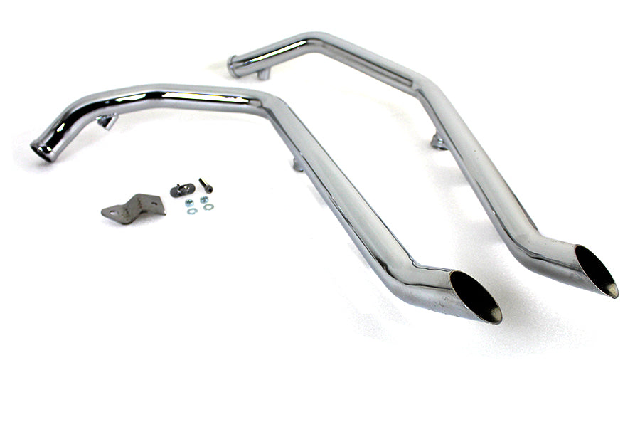Wyatt Gatling Exhaust Drag Pipe Set Goose Style Ends