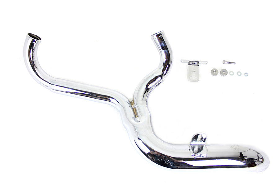 FXD 2:1 Lake Side Pipe Exhaust Chrome