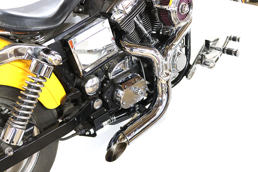 FXD 2:1 Lake Side Pipe Exhaust Chrome