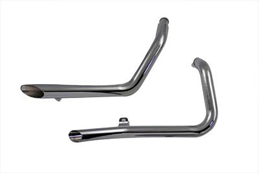 Factory Sample Exhaust Drag Pipe Set Side Slash Style