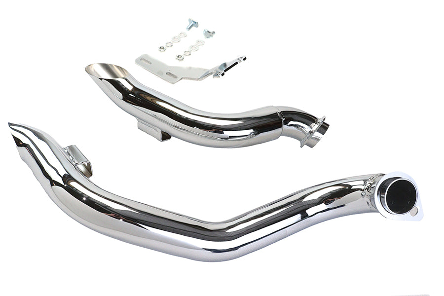 Chrome Wyatt Gatling Down Draft Drag Pipes