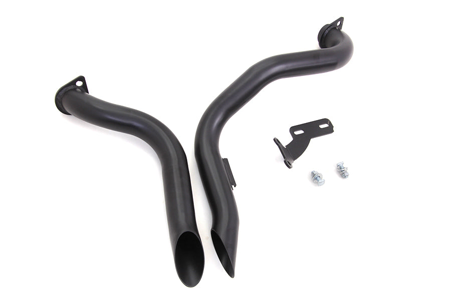 Black Wyatt Gatling Down Draft Drag Pipes