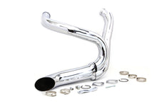 Load image into Gallery viewer, Chrome Wyatt Gatling 2 into 1 Exhaust Pipe Header Kit