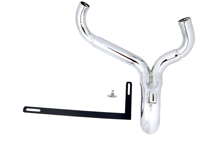 Wyatt Gatling  inchY inch Exhaust Pipe Header Chrome