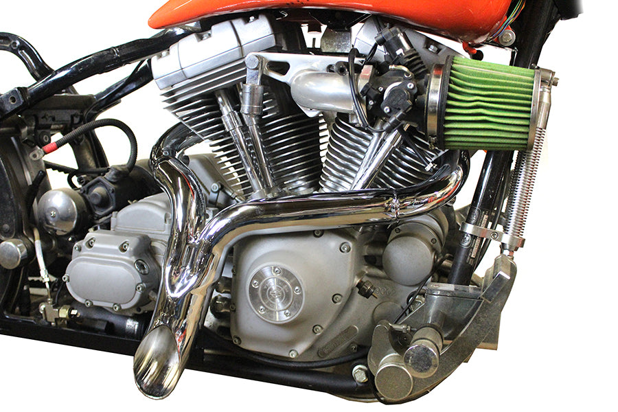 Wyatt Gatling  inchY inch Exhaust Pipe Header Chrome
