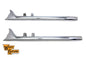 Wyatt Gatling 32 inch Scalloped Fishtail Set Chrome
