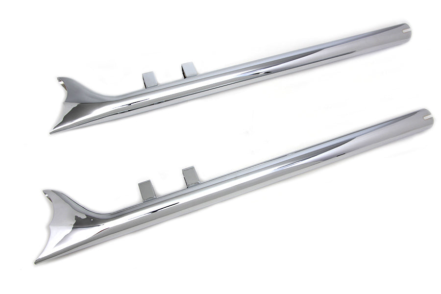 Wyatt Gatling 32 inch Scalloped Fishtail Set Chrome