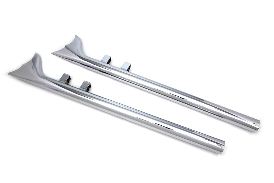 Wyatt Gatling 32 inch Scalloped Fishtail Set Chrome