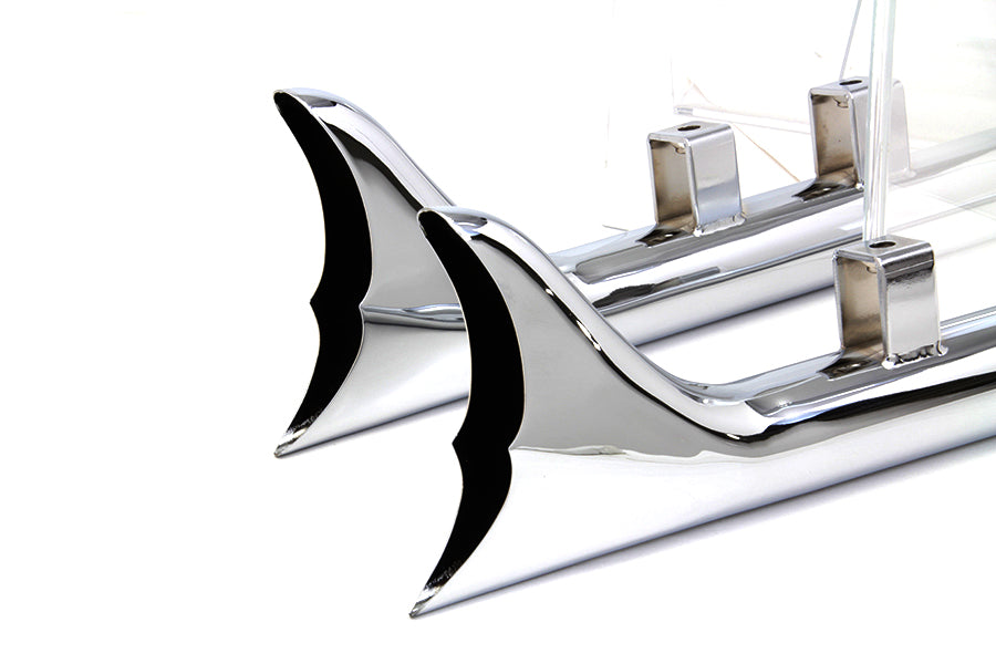 Wyatt Gatling 32 inch Scalloped Fishtail Set Chrome