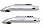 16 inch Turn Out Muffler Set Chrome