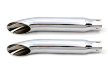 Load image into Gallery viewer, 16 inch Turn Out Muffler Set Chrome